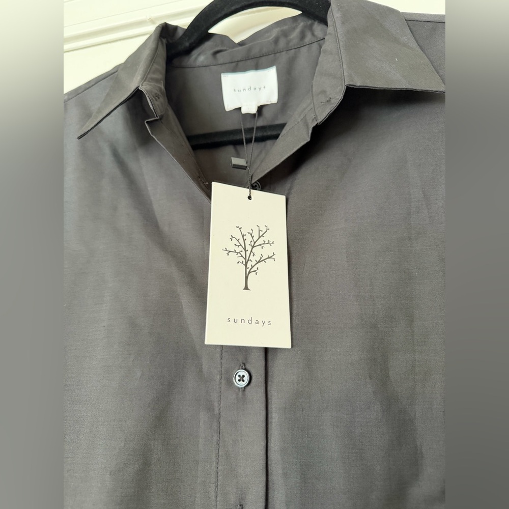 NWT Anthro Sundays pleated back cotton A-Line “mullet” dress - Picture 7 of 14